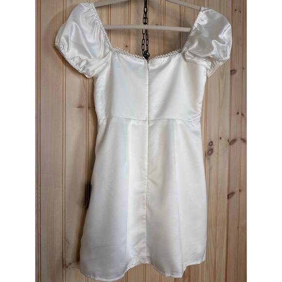 Lulu's White Mini Dress - Picture 8 of 11